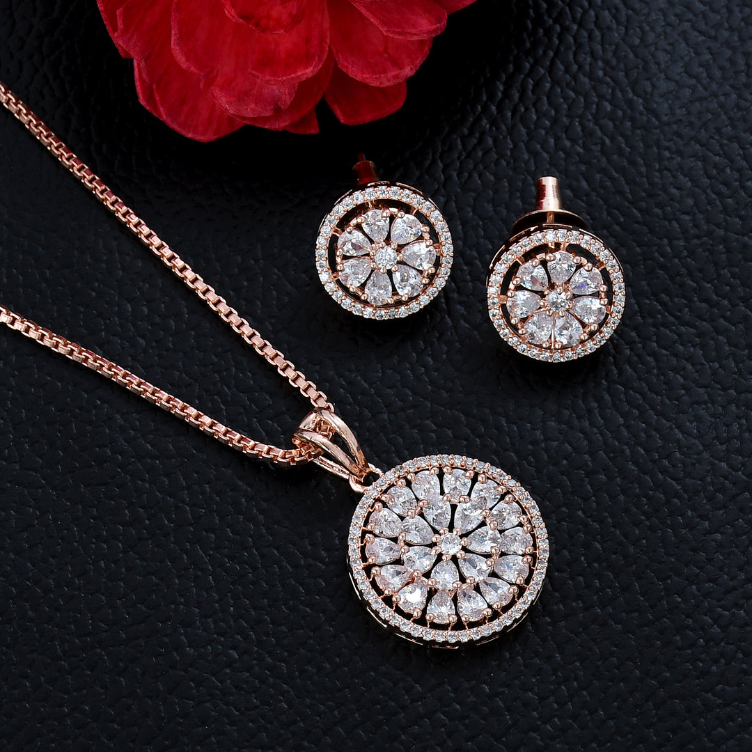 Zircon Pendant Set