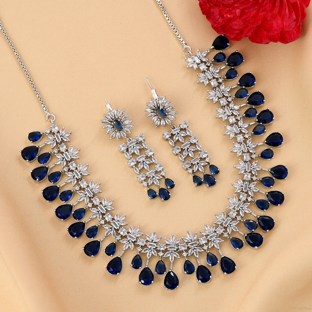 Classic Zircon Necklace Set