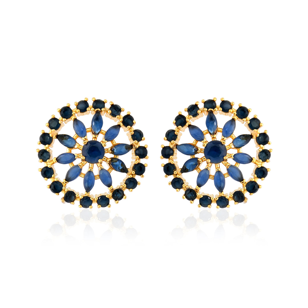 Round Shape Semi Precious Pendant Set