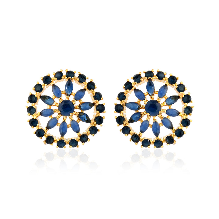 Round Shape Semi Precious Pendant Set