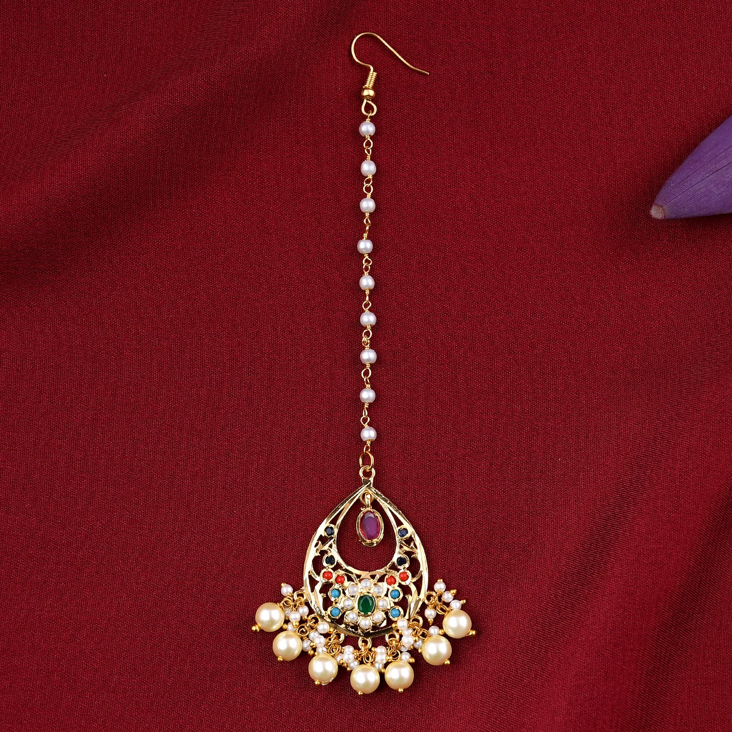 Designer Gold Plated Jadaau Necklace Set