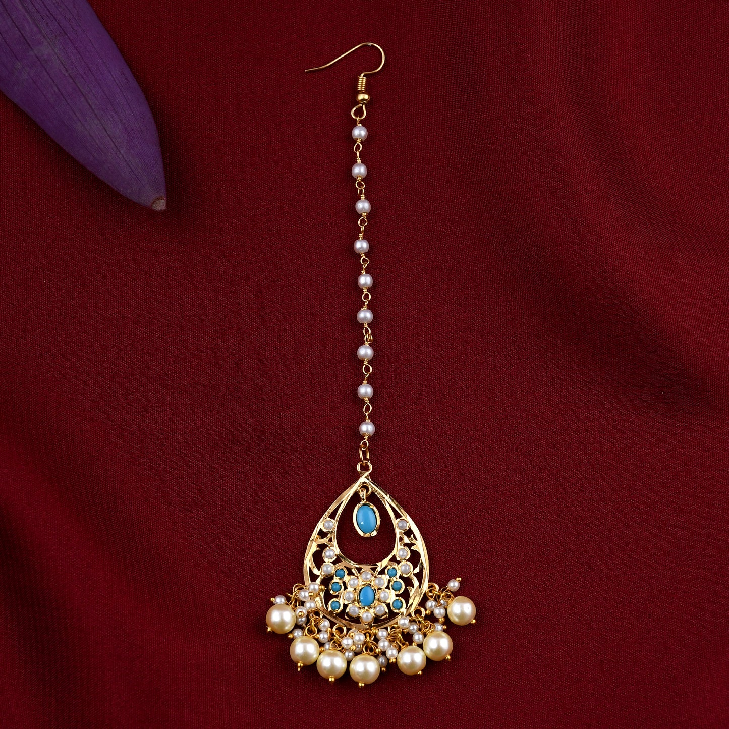 Designer Gold Plated Jadaau Necklace Set