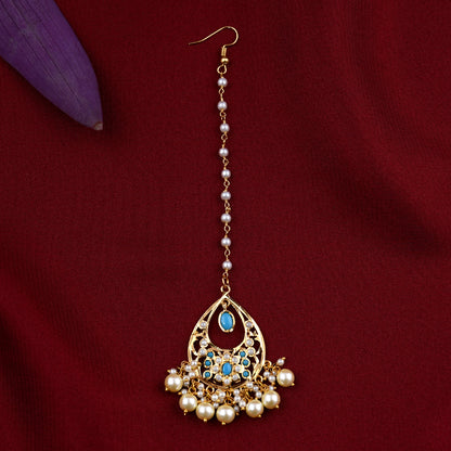 Designer Gold Plated Jadaau Necklace Set