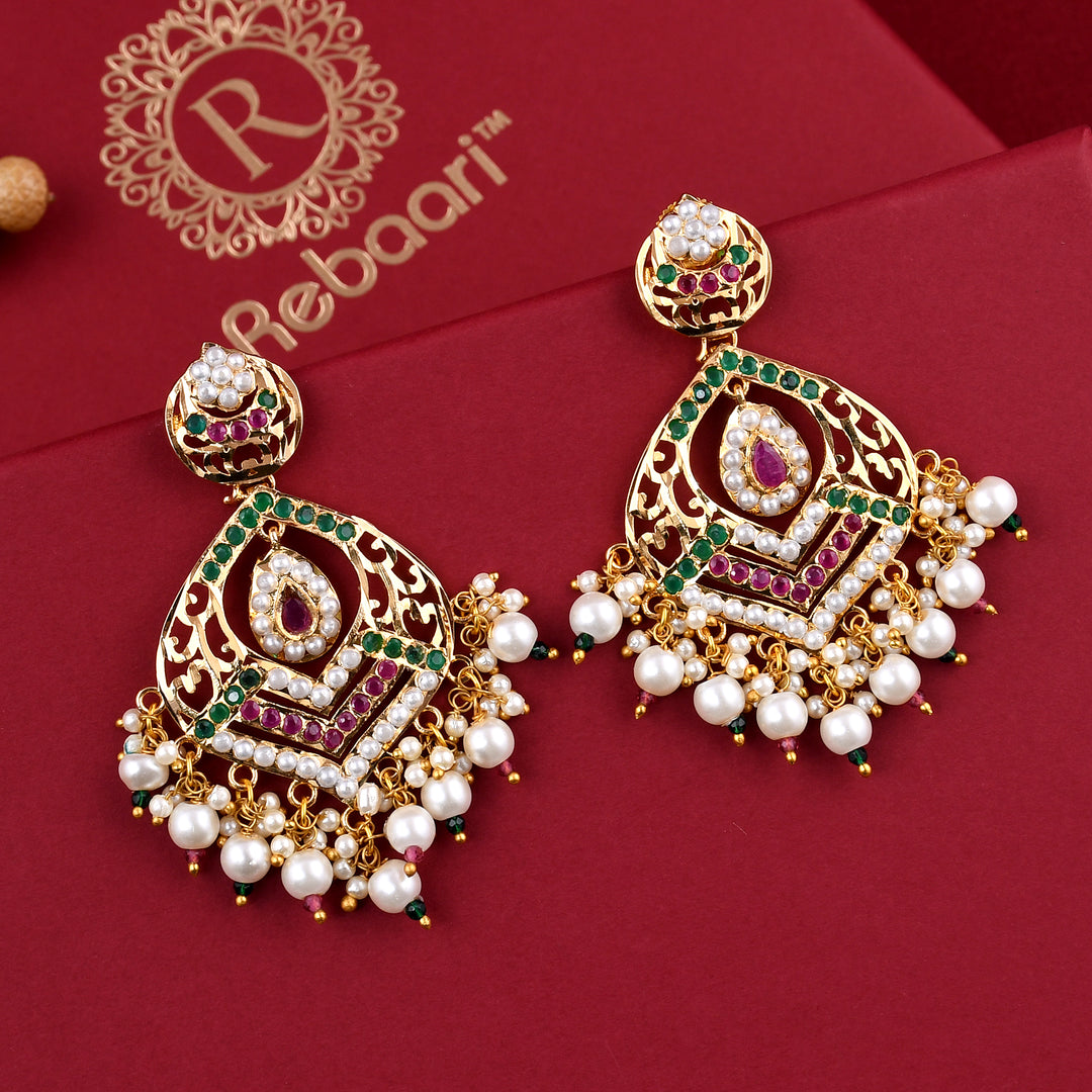 Gold Plated Jadaau Necklace Set