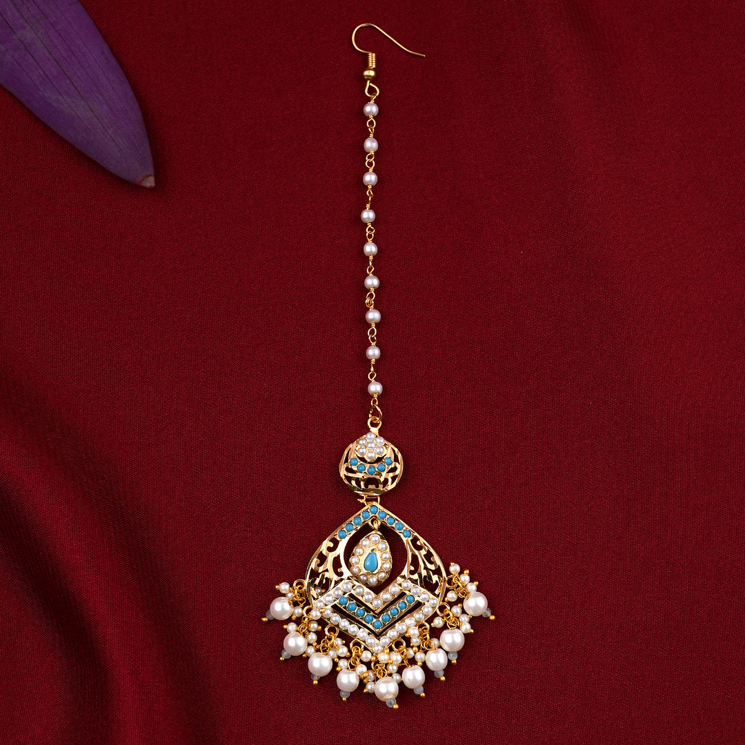 Gold Plated Jadaau Necklace Set