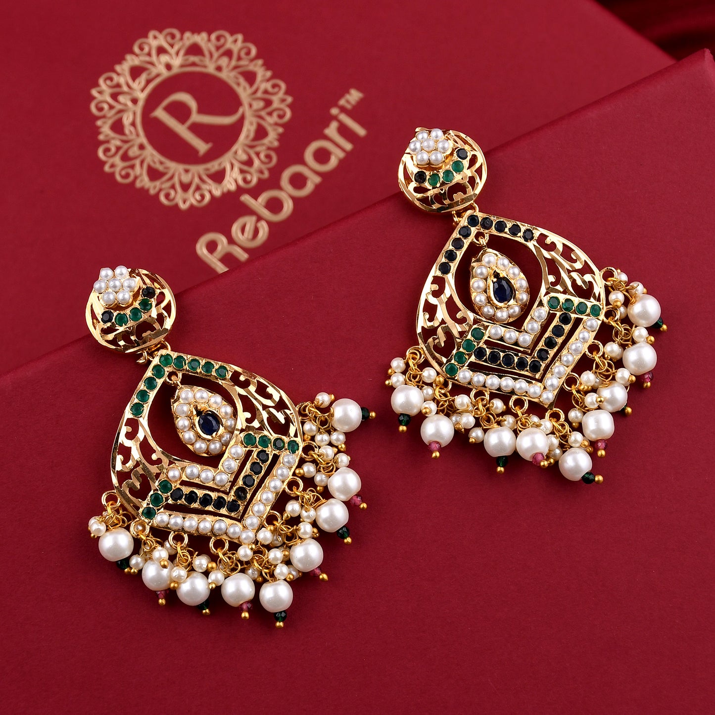 Gold Plated Jadaau Necklace Set