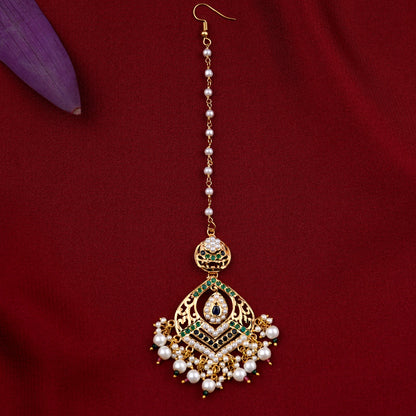 Gold Plated Jadaau Necklace Set