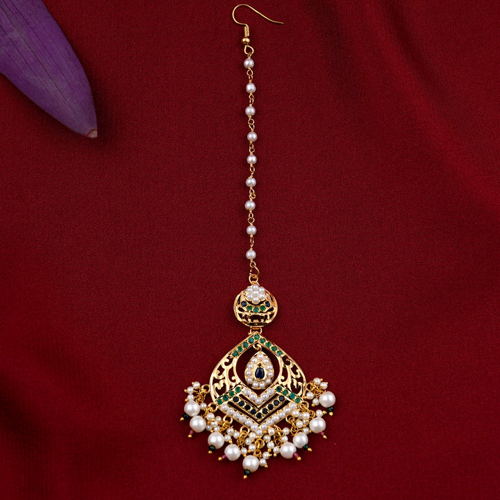 Gold Plated Jadaau Necklace Set