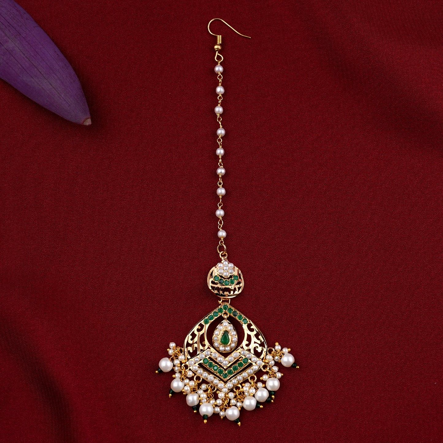 Gold Plated Jadaau Necklace Set