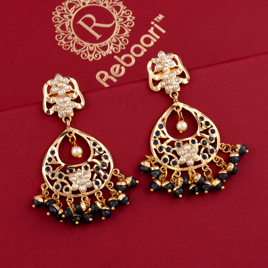 Gold Plated Jadau Necklace Set