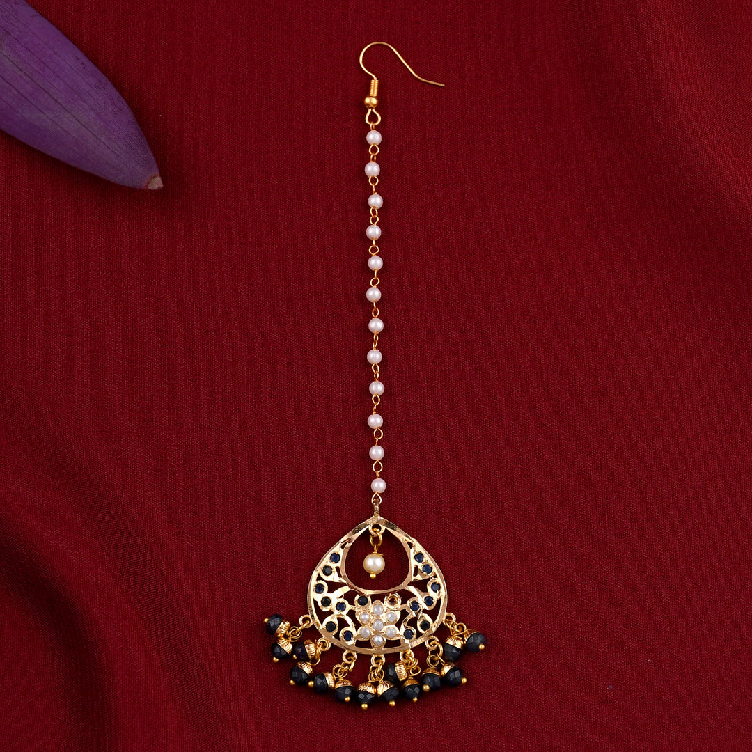 Gold Plated Jadau Necklace Set