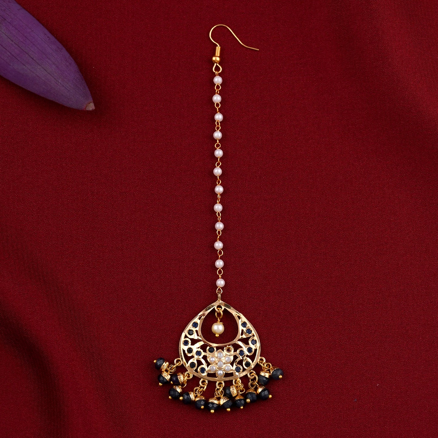 Gold Plated Jadau Necklace Set