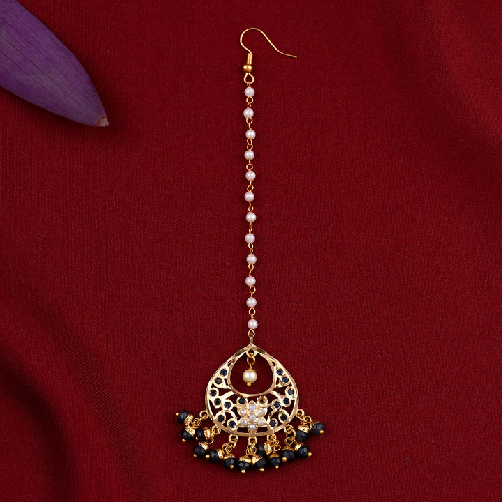 Gold Plated Jadau Necklace Set