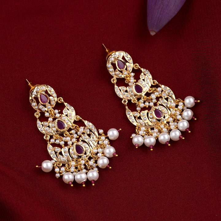 Elegant Gold Plated Jadaau Necklace Set