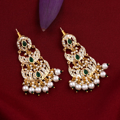 Elegant Gold Plated Jadaau Necklace Set