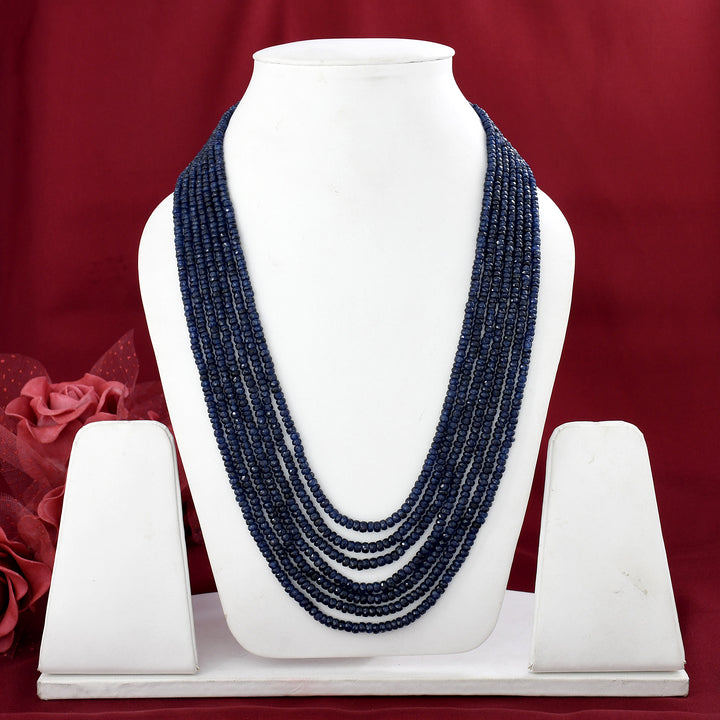 Blue Sapphire Beads Necklace