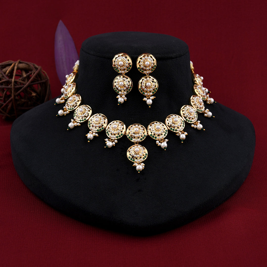 Traditional Jadaau Necklace Set