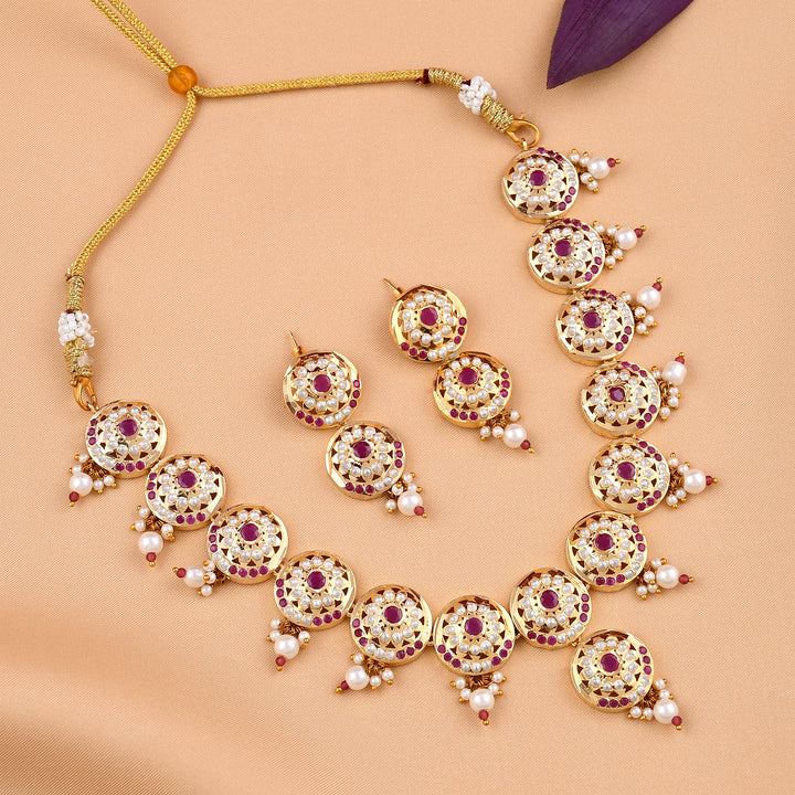 Traditional Jadaau Necklace Set
