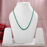 Real Emerald Single Line Necklace