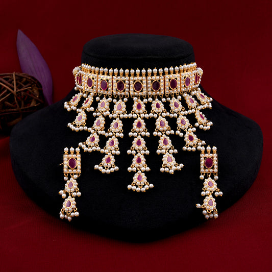 Rajasthani Rajputi Jadaau Choker Set