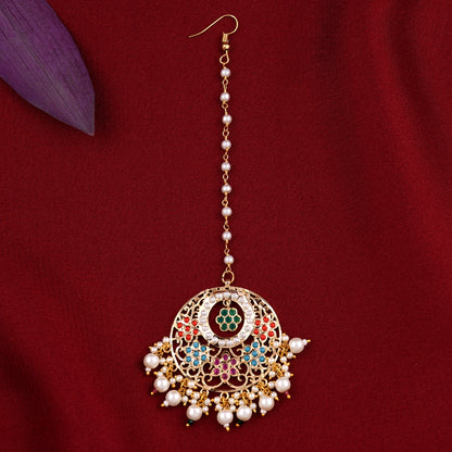 Navratna Chand Necklace Set