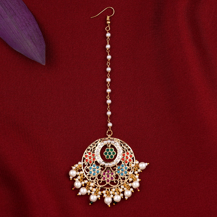 Navratna Chand Necklace Set