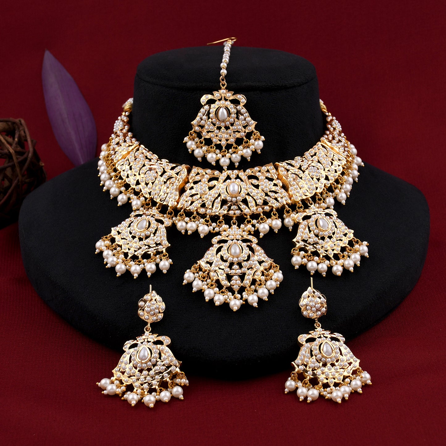 Bridal Jadaau Necklace Set