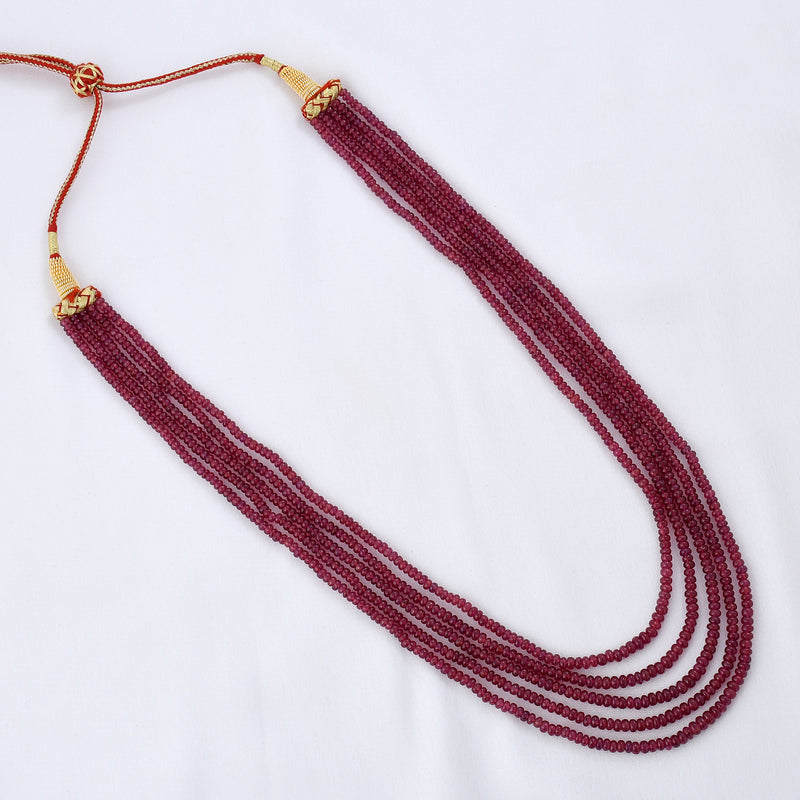 Natural Ruby Gemstone Necklace