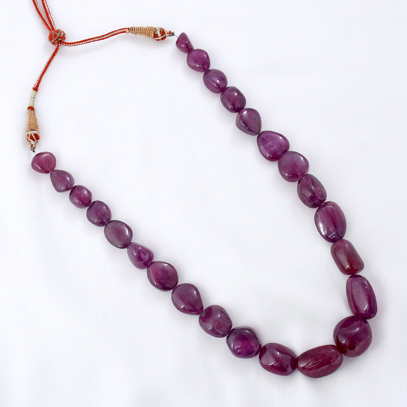 Real Ruby Tumble Beads