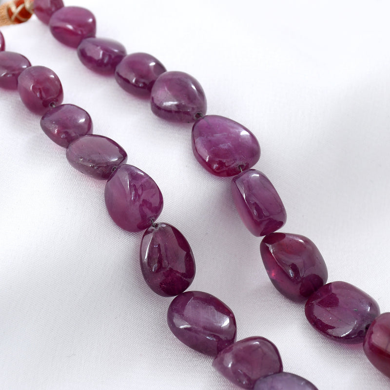 Real Ruby Tumble Beads