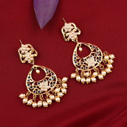 Gold Plated Jadau Necklace Set