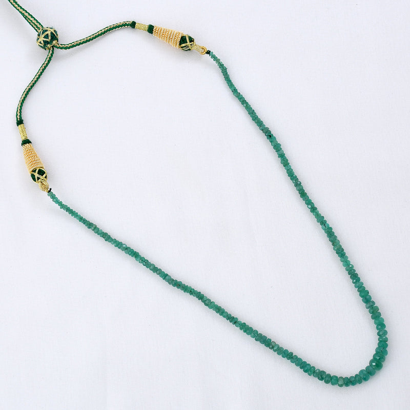 Real Emerald Single Line Necklace