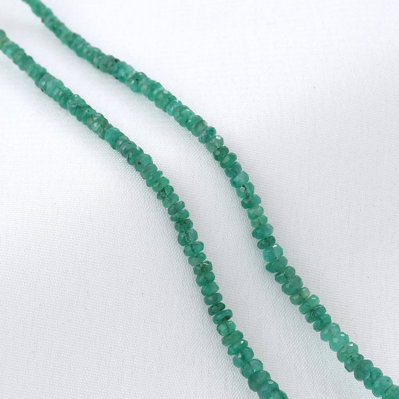 Real Emerald Single Line Necklace