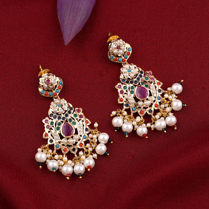 Gold Plated Jadaau Necklace Set