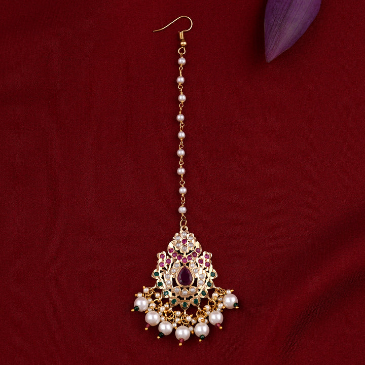 Gold Plated Jadaau Necklace Set