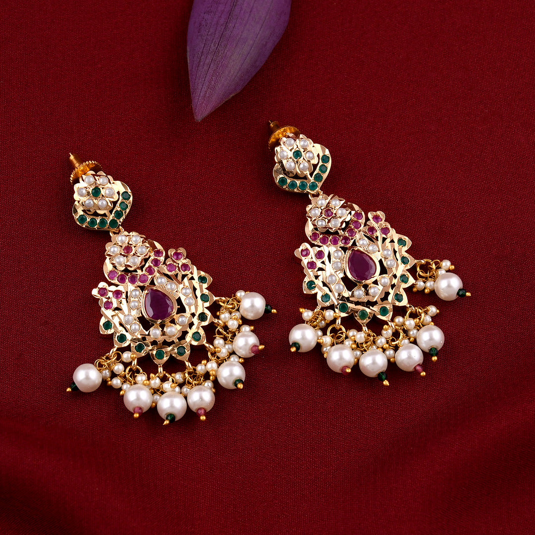 Gold Plated Jadaau Necklace Set