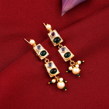 Rajwadi Design Jadau Necklace Set