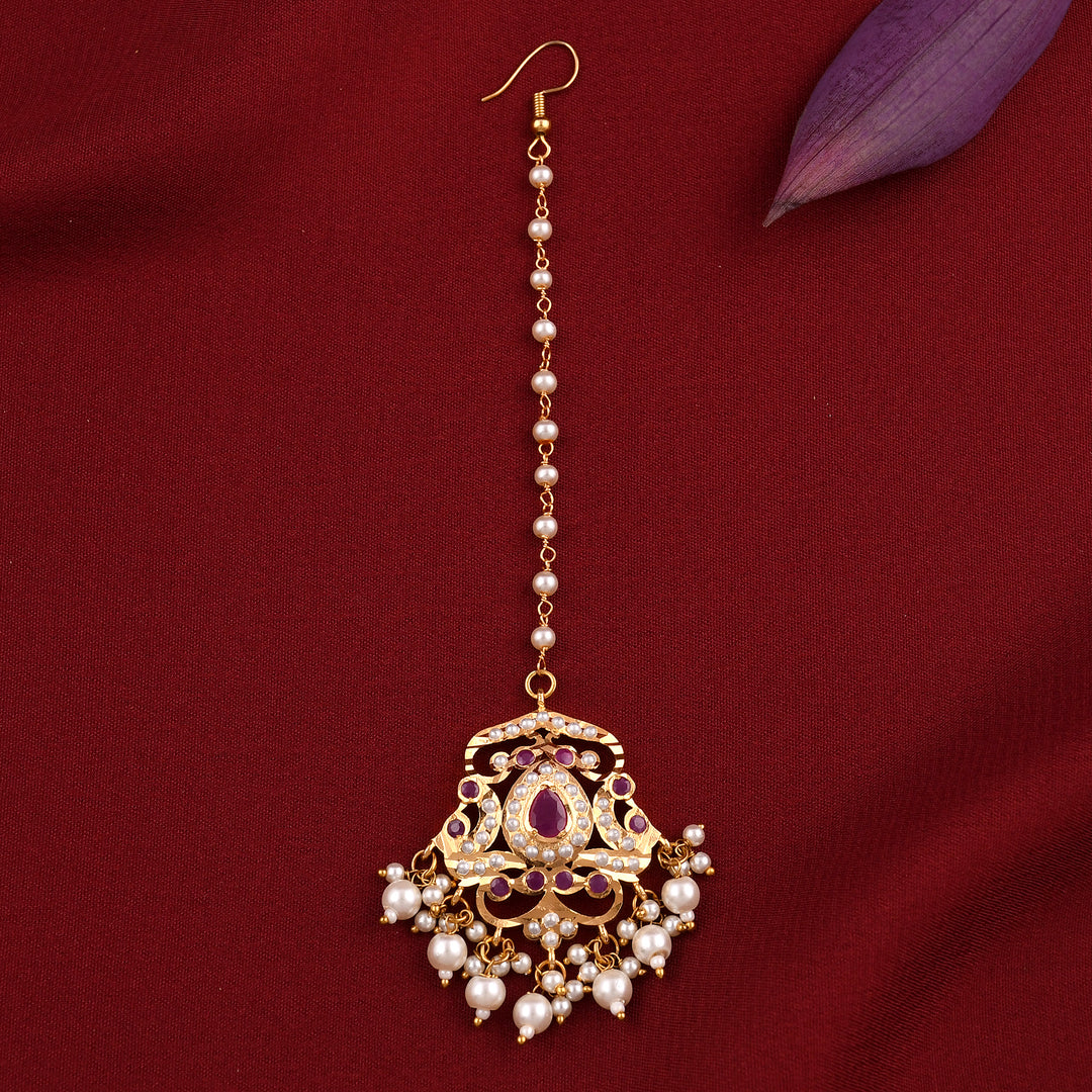 Gold Plated Jadaau Necklace Set