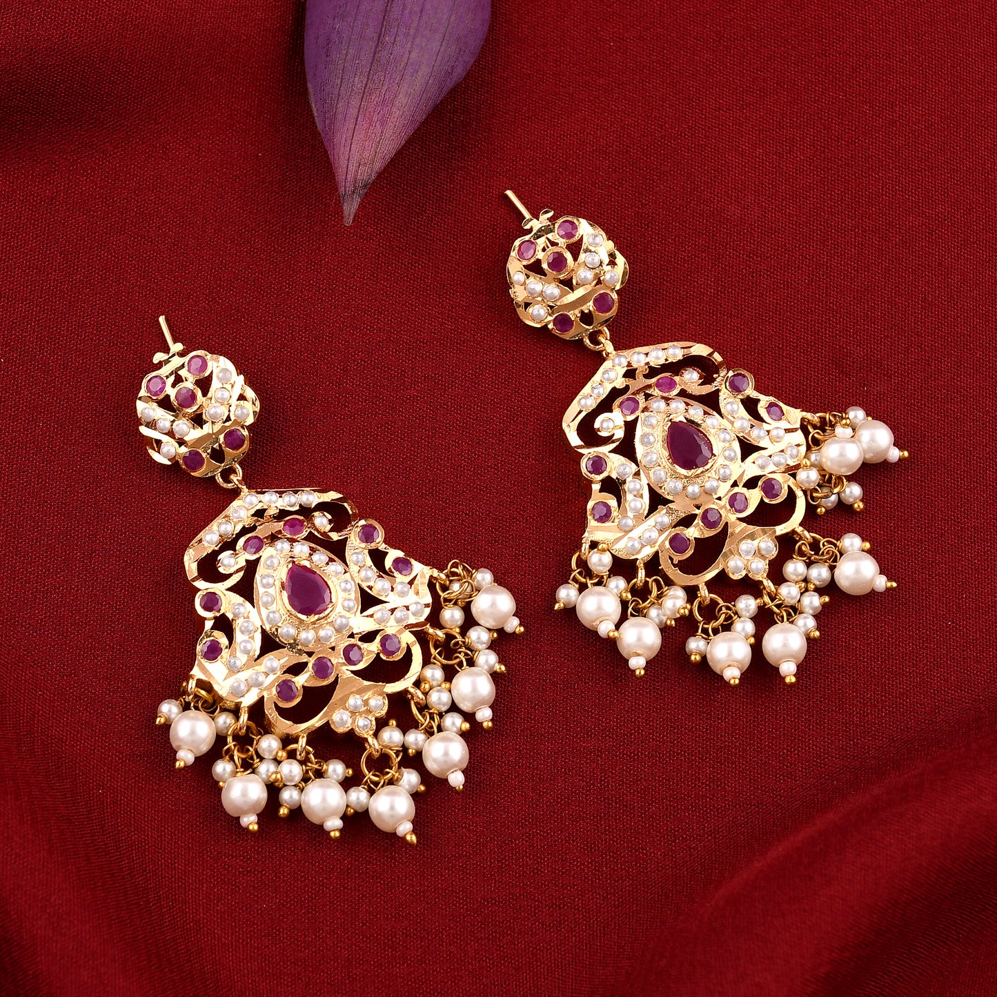 Gold Plated Jadaau Necklace Set