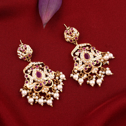 Gold Plated Jadaau Necklace Set