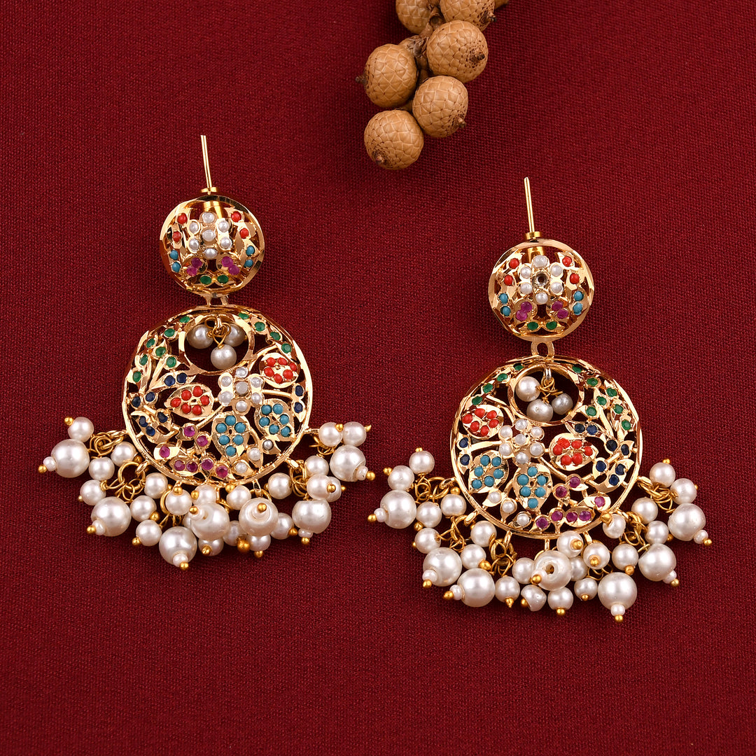 Jadaau Chandbali Earrings