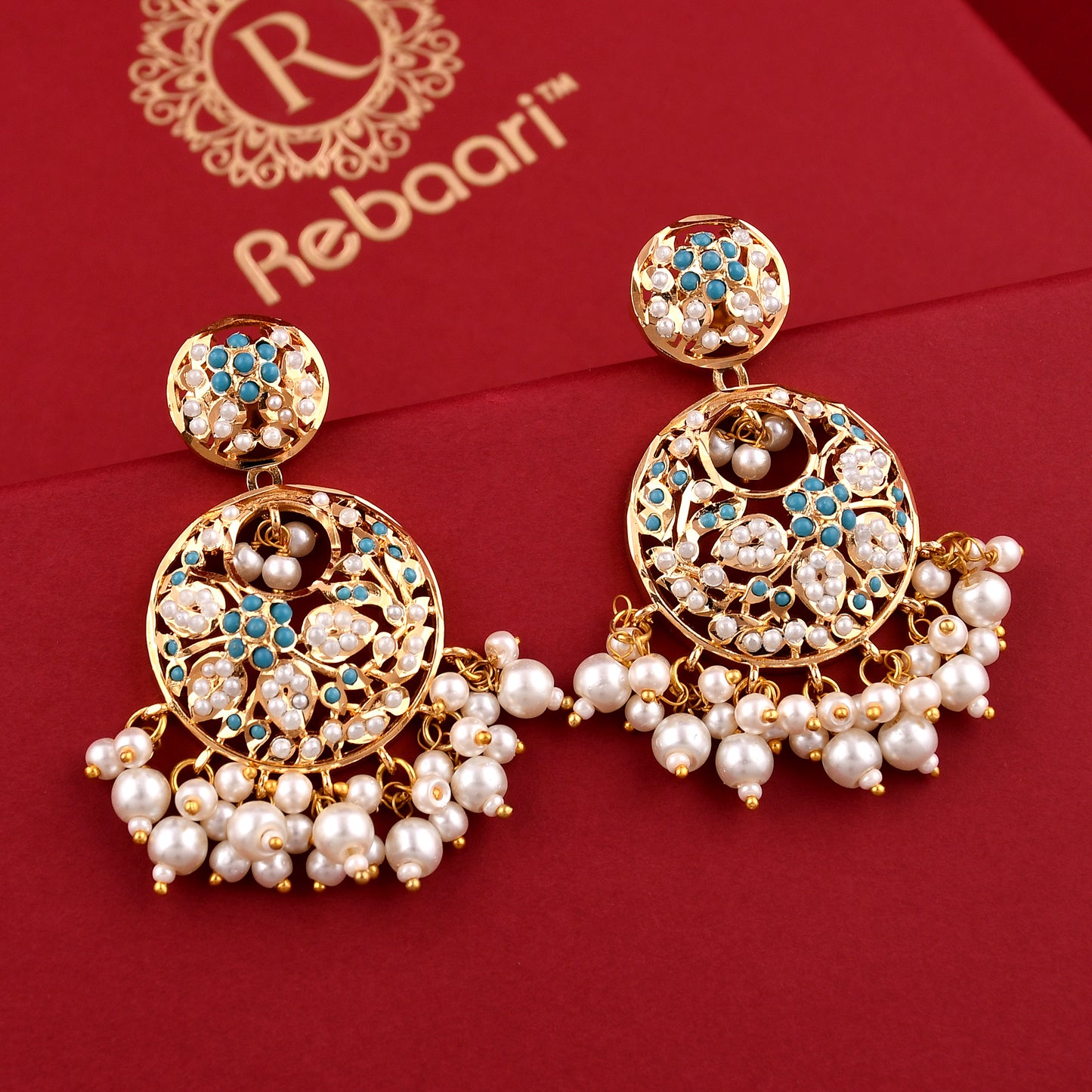 Jadaau Chandbali Earrings