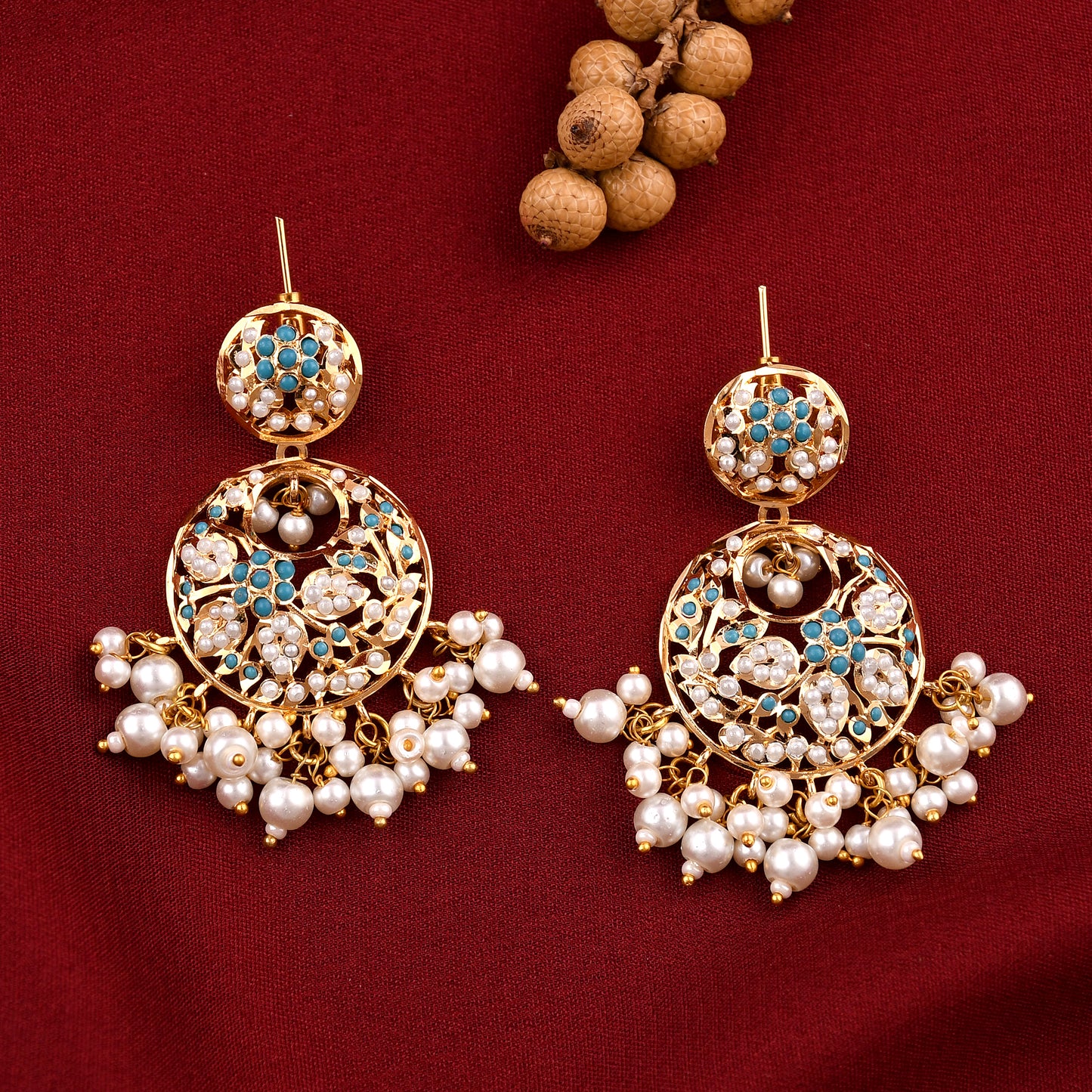 Jadaau Chandbali Earrings