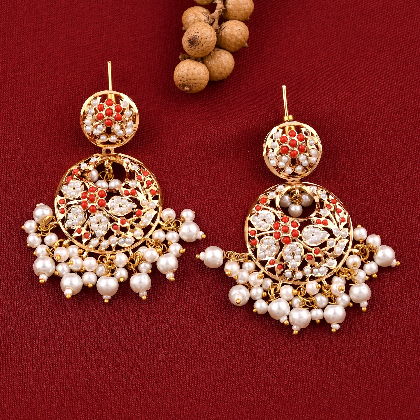 Jadaau Chandbali Earrings