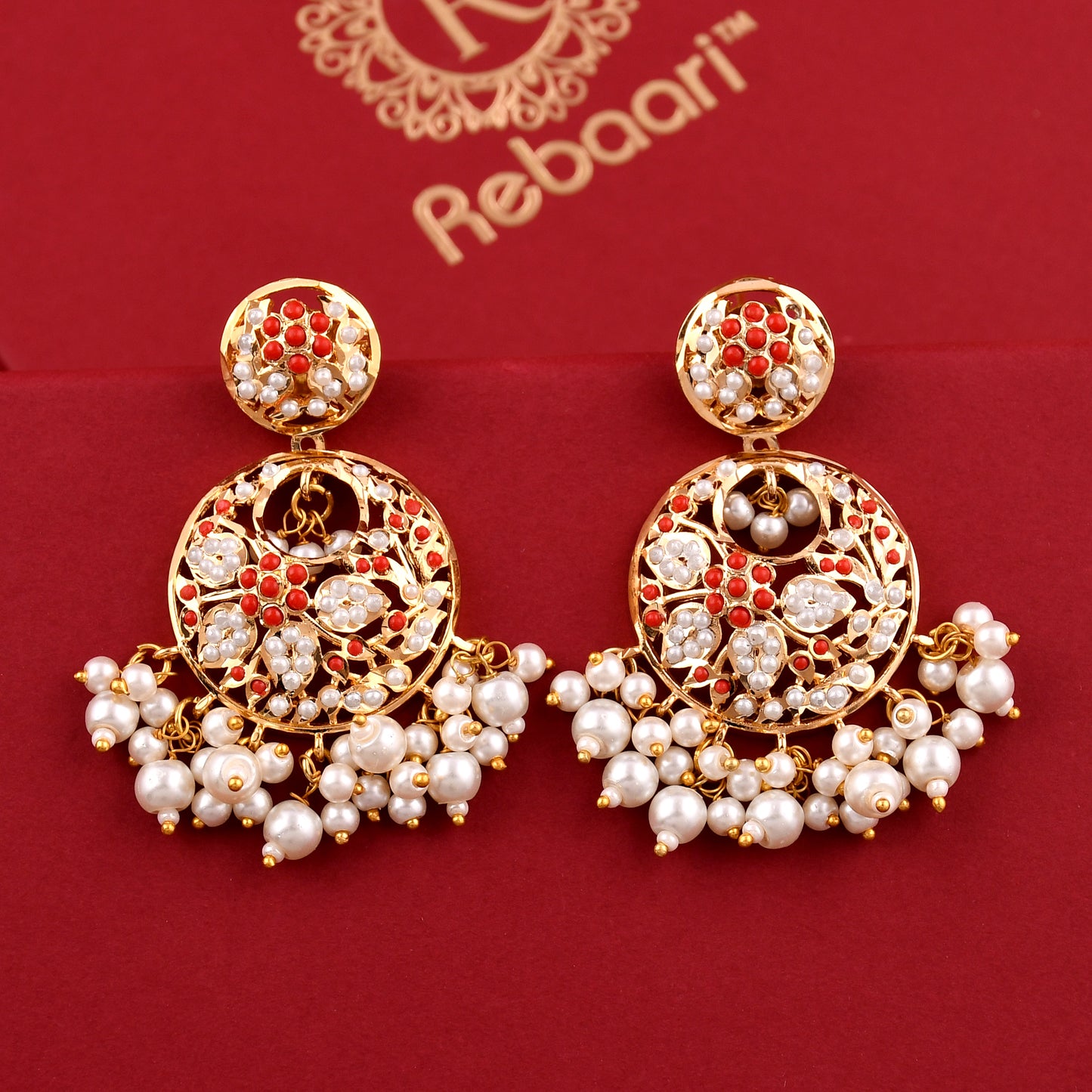 Jadaau Chandbali Earrings