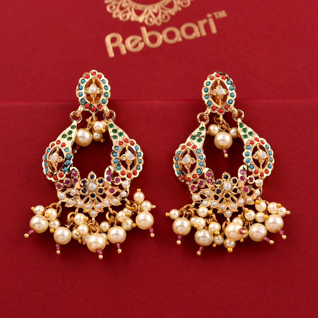Jadaau Chandbali Style Earrings