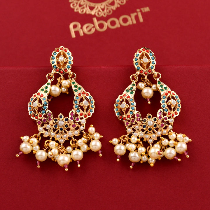 Jadaau Chandbali Style Earrings