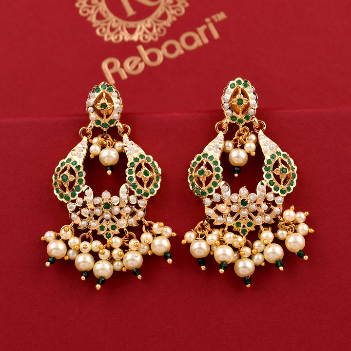 Jadaau Chandbali Style Earrings
