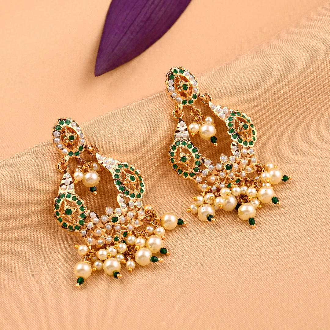 Jadaau Chandbali Style Earrings