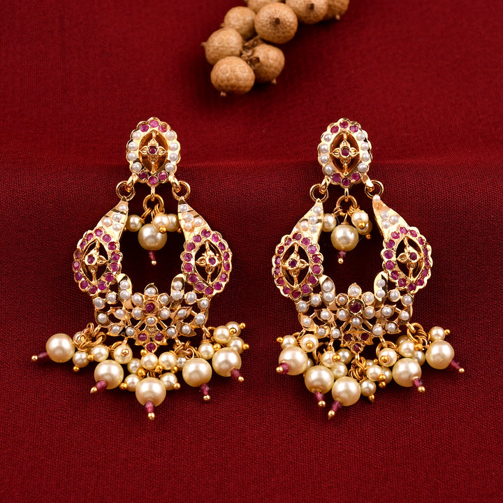 Jadaau Chandbali Style Earrings